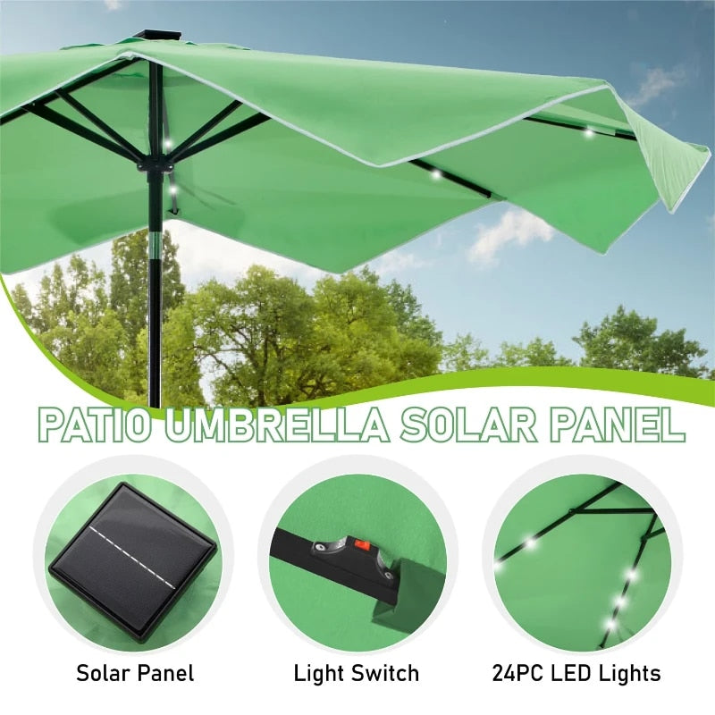 led patio umbrella wind LED Patio Umbrella – Home Haven Décor Store