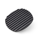 Black Cast Iron Grill Press on a white background.
