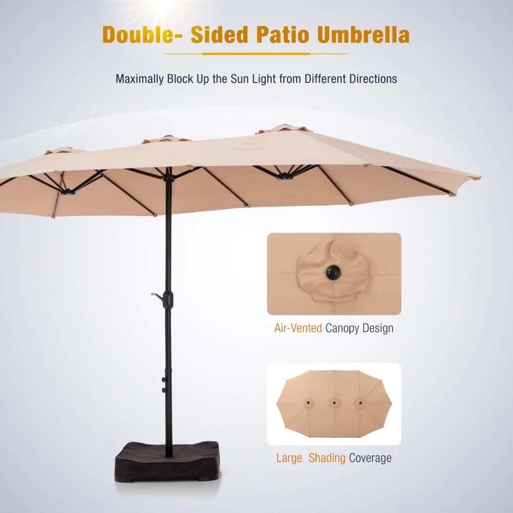 15-Foot Double-Sided Patio Umbrella with Base – Home Haven Décor Store 15-Foot Double-Sided Patio Umbrella with Base – Home Haven Décor Store