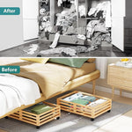 Bamboo Under Bed Storage Containers
