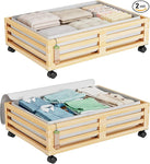 Bamboo Under Bed Storage Containers