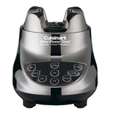 Cuisinart Smart Power Duet Food Processor and Blender - close-up of Brushed Chrome base showcasing various blender speed button.