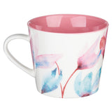 Pink Petal Floral Ceramic Coffee Mug