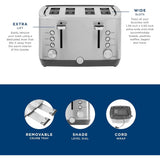 4-Slice Stainless Steel Toaster