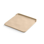 Small Square Pizza Stoneware tray on a white background