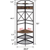 Vintage Corner Coat Rack