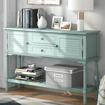 Cabinet Table with Storage Drawers