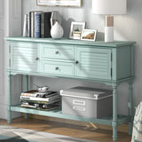 Cabinet Table with Storage Drawers