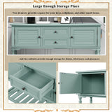 Cabinet Table with Storage Drawers