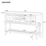 Cabinet Table with Storage Drawers